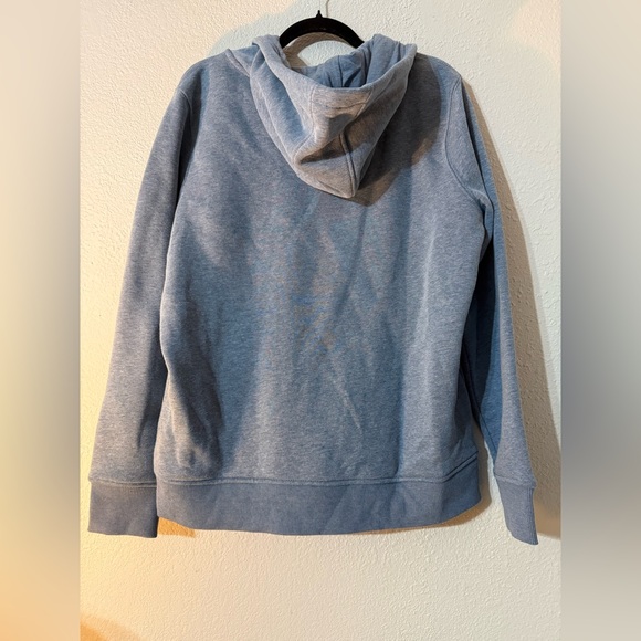 Carhartt Women's Half Zip Steel Blue Hoodie - Picture 4 of 8